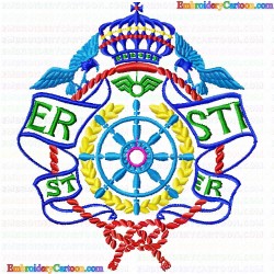 Sea 68 Embroidery Design