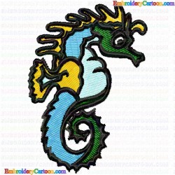 Seahorses 3 Embroidery Design