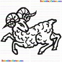 Sheep 17 Embroidery Design