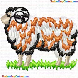 Sheep 37 Embroidery Design