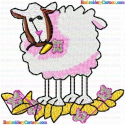 Sheep 8 Embroidery Design