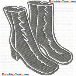 Shoes 128 Embroidery Design