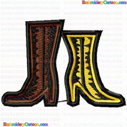 Shoes 136 Embroidery Design