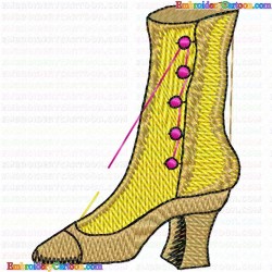 Shoes 25 Embroidery Design