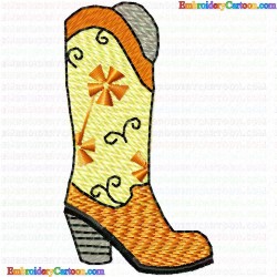 Shoes 64 Embroidery Design