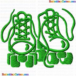 Shoes 68 Embroidery Design