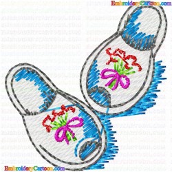 Shoes 72 Embroidery Design