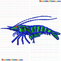 Shrimp 1 Embroidery Design