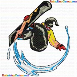 Ski 106 Embroidery Design