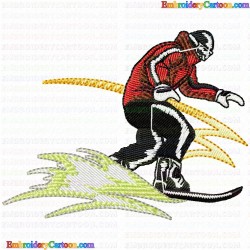 Ski 107 Embroidery Design