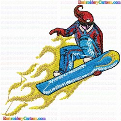 Ski 108 Embroidery Design