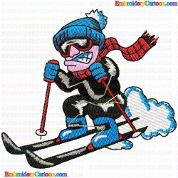 Ski 115 Embroidery Design