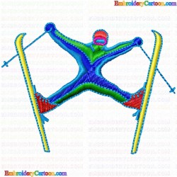 Ski 37 Embroidery Design