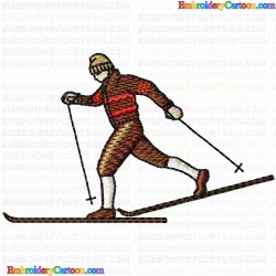 Ski 53 Embroidery Design