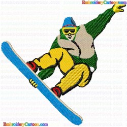 Ski 80 Embroidery Design