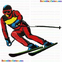 Ski 81 Embroidery Design