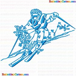 Ski 84 Embroidery Design