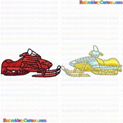 Ski 96 Embroidery Design