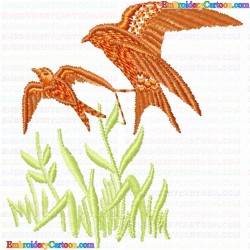 Small Birds 100 Embroidery Design