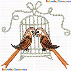 Small Birds 120 Embroidery Design