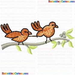 Small Birds 124 Embroidery Design