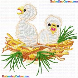 Small Birds 180 Embroidery Design