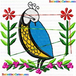 Small Birds 333 Embroidery Design