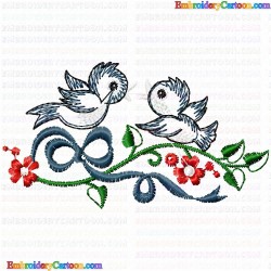 Small Birds 488 Embroidery Design