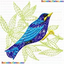 Small Birds 90 Embroidery Design