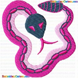 Snake 14 Embroidery Design