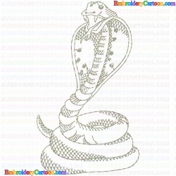 Snake 15 Embroidery Design