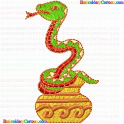 Snake 18 Embroidery Design