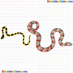 Snake 4 Embroidery Design