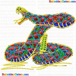 Snake 8 Embroidery Design