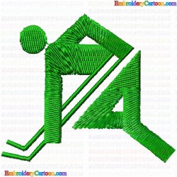 Sports Silhouette 1 Embroidery Design