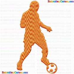 Sports Silhouette 28 Embroidery Design