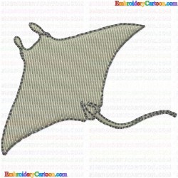 Stingray 6 Embroidery Design