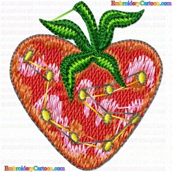 Strawberry 16 Embroidery Design