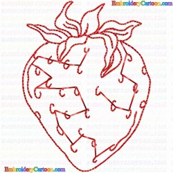 Strawberry 19 Embroidery Design