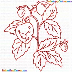 Strawberry 25 Embroidery Design