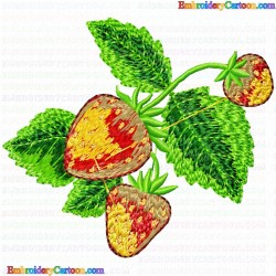 Strawberry 30 Embroidery Design