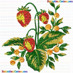 Strawberry 4 Embroidery Design