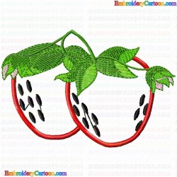 Strawberry 50 Embroidery Design