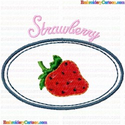 Strawberry 5 Embroidery Design