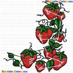 Strawberry 6 Embroidery Design