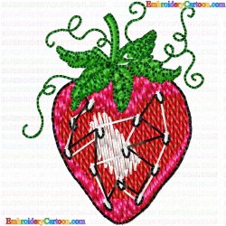 Strawberry 7 Embroidery Design