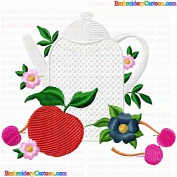 Teapots 101 Embroidery Design