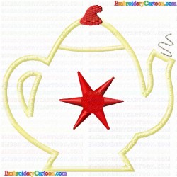 Teapots 103 Embroidery Design