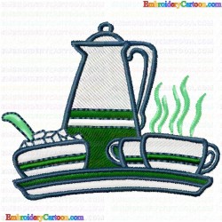 Teapots 105 Embroidery Design