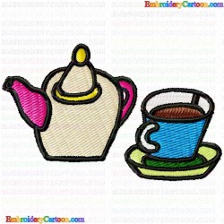 Teapots 107 Embroidery Design